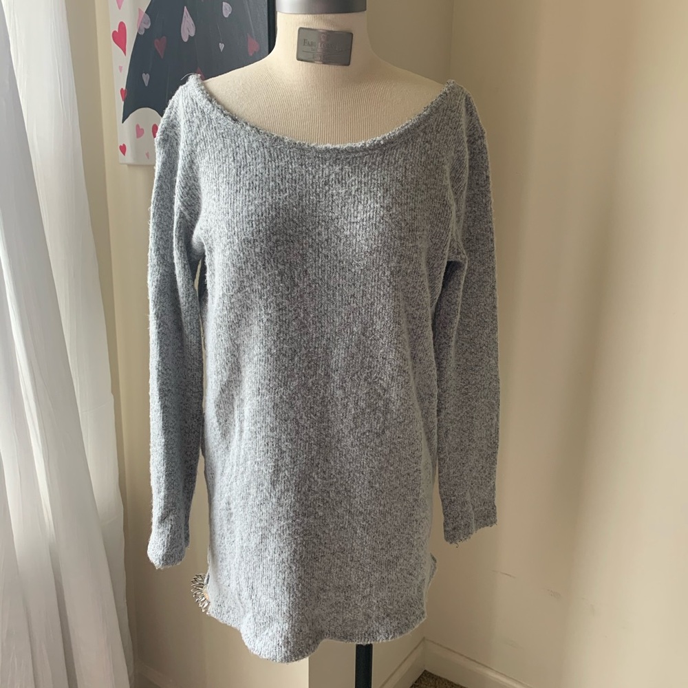 Plaid Back Sweater
